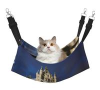 Kycvds Tower Bridge in London Cat Hammock Bed for Cage Adjustable Hanging,Sleeping Resting Pad for Small Pet