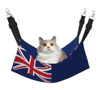 Kycvds Turks and Caicos Islands Flag Cat Hammock for Adjustable Cage Sleeping Mat for Small Pets