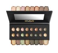 KYDA 16 Colors Baked Eyeshadow Earth Palette, Neutral Earthy Tones Baked Powder Palette with Matte Shimmer Finish, Rich Buildable Pigments, Soft Blendable Creamy Texture, Crease-proof