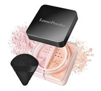 KYDA 2 Colors Baking Loose Setting Powder Brightening & Blurring, Oil-Control & Long-Lasting Blurring Face Powder, Lightweight Soft-focus Finish, Skin Correcting Makeup included Puff, Cherry Peach