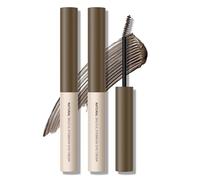 KYDA 2 Pcs Tinted Eyebrow Cream, Ultra-Fine Brush Tinted Brow Gel, Waterproof Smudgeproof Eyebrow Mascara, Long Wear, Natural Brow Makeup without Clumping, Natural Brown