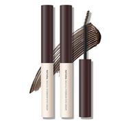 KYDA 2 Pcs Tinted Eyebrow Cream, Ultra-Fine Brush Tinted Brow Gel, Waterproof Smudgeproof Eyebrow Mascara, Long Wear, Natural Brow Makeup without Clumping, Dark Brown