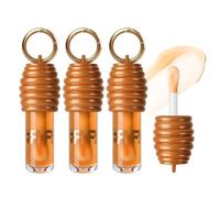 KYDA 3 Pcs Honey Lip Oil, Bee Lip care Treatment Glossy Finish, Non-Sticky & Hydrating Formula, Moisturizing Deeply Nourishing for Dry Lips