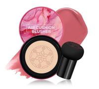 KYDA Air Cushion Blush, Mushroom Head Air Cushion Blusher, Natural Glow Liquid Blusher for Cheeks and Eyes, Buildable Matte Coverage, Lightweight Blendable, Silky Cream Blush Makeup, 04