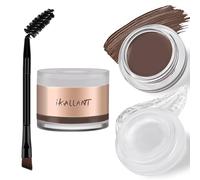 KYDA Dark Brown Eyebrow Gel and Brow Styling Wax Set, 2-in-1 Tinted Eyebrow Makeup Gift Kit with Dual-Ended Brush, Professional Waterproof Smudge Proof Eyes Brow Pomade & Styling Duo-02