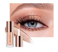 KYDA Liquid Glitter Eyeshadow, High Pigment Champagne Metallic Glittery Eyeshadow, Soft Lightweight Creamy Formula, One-Swipe Coverage, Long-wearing Crease-Resistant Eyes Glitter Makeup, 0.25oz