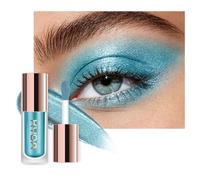KYDA Liquid Glitter Eyeshadow, High Pigment Champagne Metallic Glittery Eyeshadow, Soft Lightweight Creamy Formula, One-Swipe Coverage, Long-wearing Crease-Resistant Eyes, 0.25oz (09 Lake Blue)