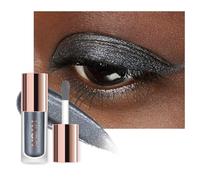 KYDA Liquid Glitter Eyeshadow, Silver Grey Metallic Glittery Eyeshadow, Soft Lightweight Creamy Formula, One-Swipe Coverage, Long-wearing Crease-Resistant Eyes Glitter Makeup, 0.25oz