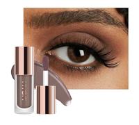 KYDA Liquid Matte Eyeshadow, Matte Taupe Dark Brown Eyeshadow, Long-wearing Crease-Resistant Velvet Eyes Tint, Smooth Cream-to-Powder Texture, Multiuse Eyes Makeup for Shadow & Face Contour