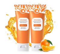 KYDA Orange Face Exfoliating Gel, Face Scrub Exfoliating Cleanser for Face and Body, Deep Cleansing and Brightening Skin Facial Exfoliate Gel