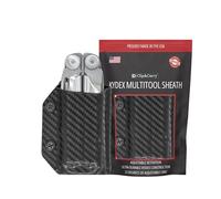Kydex Multitool Sheath for LEATHERMAN WAVE & WAVE + PLUS - Made in USA - Multi Tool Sheath Holder Cover Belt Pocket Holster - Multi-tool not included (Carbon Fiber Black)
