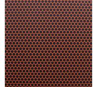 KYDEX Thermoform Sheet - (Honeycomb Camo) - (Hunter Orange/Black - Reversed) - (8in x 12in) - (1 Sheet) - (for Holster Making, Cosplay, Hobby) - (USA Made)