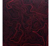 KYDEX Thermoform Sheet - (Topographic Camo) - (E.M.T. Red/Black - Reversed) - (8in x 12in) - (1 Sheet) - (for Holster Making, Cosplay, Hobby) - (USA Made)