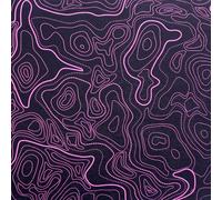 KYDEX Thermoform Sheet - (Topographic Camo) - (Hot Pink/Black - Reversed) - (8in x 12in) - (1 Sheet) - (for Holster Making, Cosplay, Hobby) - (USA Made)
