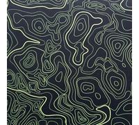 KYDEX Thermoform Sheet - (Topographic Camo) - (Toxic Yellow/Black - Reversed) - (12in x 12in) - (1 Sheet) - (for Holster Making, Cosplay, Hobby) - (USA Made)