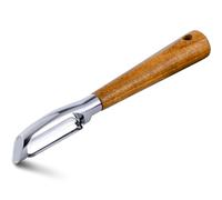 KYDIFS Left Handed Peeler, Kitchen Peelers for Vegetable, Potato, Fruit, Apple, Carrot, Durable Sharp Stainless Steel Blades and Non-Slip Acacia Wood Handle