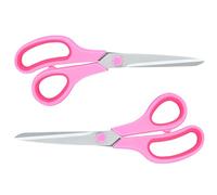 KYDIFS Pink Scissors for Office School Home Craft Sewing Fabric, 8 Inch (2 Pack)