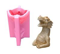 KyeeaDIY 3D Dragon Candle Mold of Resin Crafts ,Reusable Dragon Soap Mold for DIY Wax, Soap Making, Silicone Moulds for Polymer Clay Craft Home Decor, Gifts