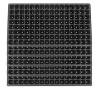 KYEQATY 5PCS 200 Cell Plant Starter Trays, Black, Indoor, 53 cm x 28 cm x 3.6 cm, Reusable PVC Seed Starting Trays