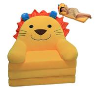 KYEQATY Kids Sofa Bed 3 Layers Cute Animal Toddler Floor Bed Removable Kids Folding Chair for Indoor Outdoor