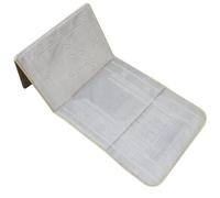 KYEQATY Prayer Rug Padded Prayer Mat 22x43'' Travel Foldable Prayer Mat with Back Rest ＆ Carrying Handle Cushioned Islamic Prayer Rugs for Salah Ramadan Eid Gifts Grey Home Supply