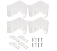 KYEQATY Rv Sliding Door Latch 4PCS Transparent Plastic Rv Screen Door Latch with Screws for Campers Motorhome Slidings Mirrored Screen