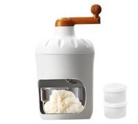 KYEQATY Shaved Ice Machine Manual Crushed Ice Maker Portable Snow Cone Machine with 2 Molds Shaver for making Snowcones Cream and Slushy Home Accessory