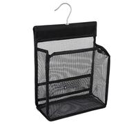 KYEQATY Shower Caddy, Black, Mesh, Collapsible, Hanging, Portable, Travel, Gym, Dorm, Bathroom Organizer