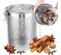 KYEQATY Spice Infuser for Cooking Stainless Steel Spice Infuser Resuable Mesh Spice Tea Strainer Sturdy Tea Ball Infuser,Tea Strainer, Tea Infuser for Loose Tea, Tea Diffusers for Loose Tea