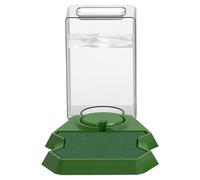 KYEQATY Tortoise Water Dish Anti-drowning Large Capacity Stable Automatic Reptile Water Bowl for Turtle Gecko Lizard