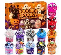 KYEVIS Halloween Advent Calendar 2026 with 24 Days Halloween Slime kits | Halloween Holiday Party Favor ＆Arts and Crafts for Kids Teens Girls and Boys