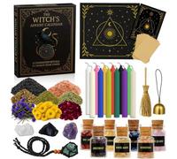 KYEVIS Witchy Advent Calendar 2025, 24 Days Christmas Countdown with Witchcraft Supplies - Crystal, Candle, Herbs and Altar Cloth, Spiritual Gift for Women Teens Girls Adult