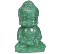 KYEYGWO 2 Inches Green Aventurine Crystal Buddha Statue for Home Decor