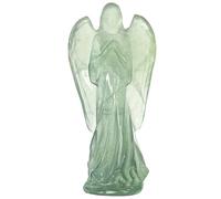KYEYGWO 3.3" Fluorite Guardian Angel Statue for Home Prayer Space