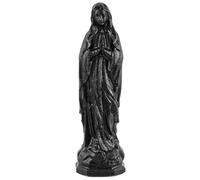 KYEYGWO 3.5" Black Obsidian Virgin Mary Statue for Home Church Decor