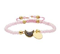 KYEYGWO 4mm Faceted Beads Bracelets for Women and Men, Adjustable Titanium Coated Druzy Quartz Healing Stone Bracelets for Jewelry