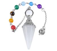 KYEYGWO 7 Chakra Crystal Pendulum for Dowsing Divination Healing