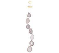 KYEYGWO Agate Sliced Geode Wind Chime Sun Catcher Crystal Stone for Indoor Outdoor Home Garden Decoration