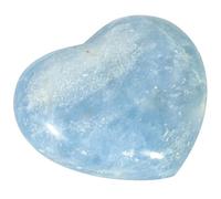 KYEYGWO Blue Celestite Heart Shaped Worry Stone for Stress Relief