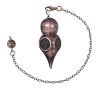 KYEYGWO Copper Metal Pendulums for Dowsing, Gourd Shape Pendant Bronze Pendulum Spiritual Divination Tools for Scrying Witch