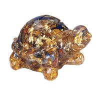 KYEYGWO Crystal Feng Shui Turtle Figurine Ornament for Wealth Good Luck