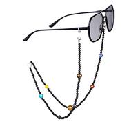 KYEYGWO Crystal Stone Beads Eyeglasses Chain Stylish Nine Planets Chain Necklace Sunglasses Holder Lanyard