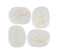 KYEYGWO Engraved Usui Reiki Symbols Palm Stones Set for for Healing