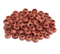KYEYGWO Gold Sand Stone Large Hole Polished Stone Loose Beads for Jewelry Making, Rondelle Gemstone Beads for European Charm Bracelet, Pack of 20