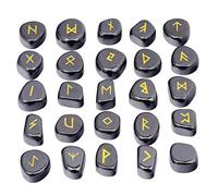 KYEYGWO Hematite Witches Runes Set for Divination Meditation Healing