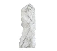 KYEYGWO Irregular Natural Clear Quartz Crystal Obelisk Tower Pointed Raw Crystal Wands and Healing Stones for Witches Meditation Home Decor, 2.48-4.92 Inch