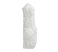 KYEYGWO Irregular Natural Clear Quartz Crystal Obelisk Tower Pointed Raw Crystal Wands and Healing Stones for Witches Meditation Home Decor, 3.94-6.50 Inch