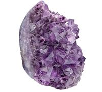KYEYGWO Natural Amethyst Crystal Cluster Gemstone Specimen for Home Decoration Raw Druzy Geode Quartz Stone Figurine for Reiki Healing Meditation, 1000-1200g