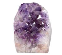 KYEYGWO Natural Amethyst Crystal Cluster Gemstone Specimen for Home Decoration Raw Druzy Geode Quartz Stone Figurine for Reiki Healing Meditation, 800-900g