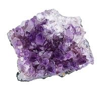 KYEYGWO Natural Amethyst Crystal Cluster Gemstone Specimen for Home Decoration Raw Druzy Geode Quartz Stone Figurine for Reiki Healing Meditation, 100-150g